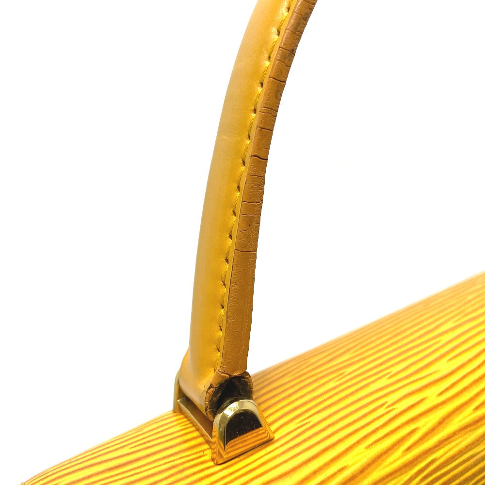 LOUIS VUITTON Handbag M52379 Epi Leather yellow Epi Malesherbes Women Used Authentic