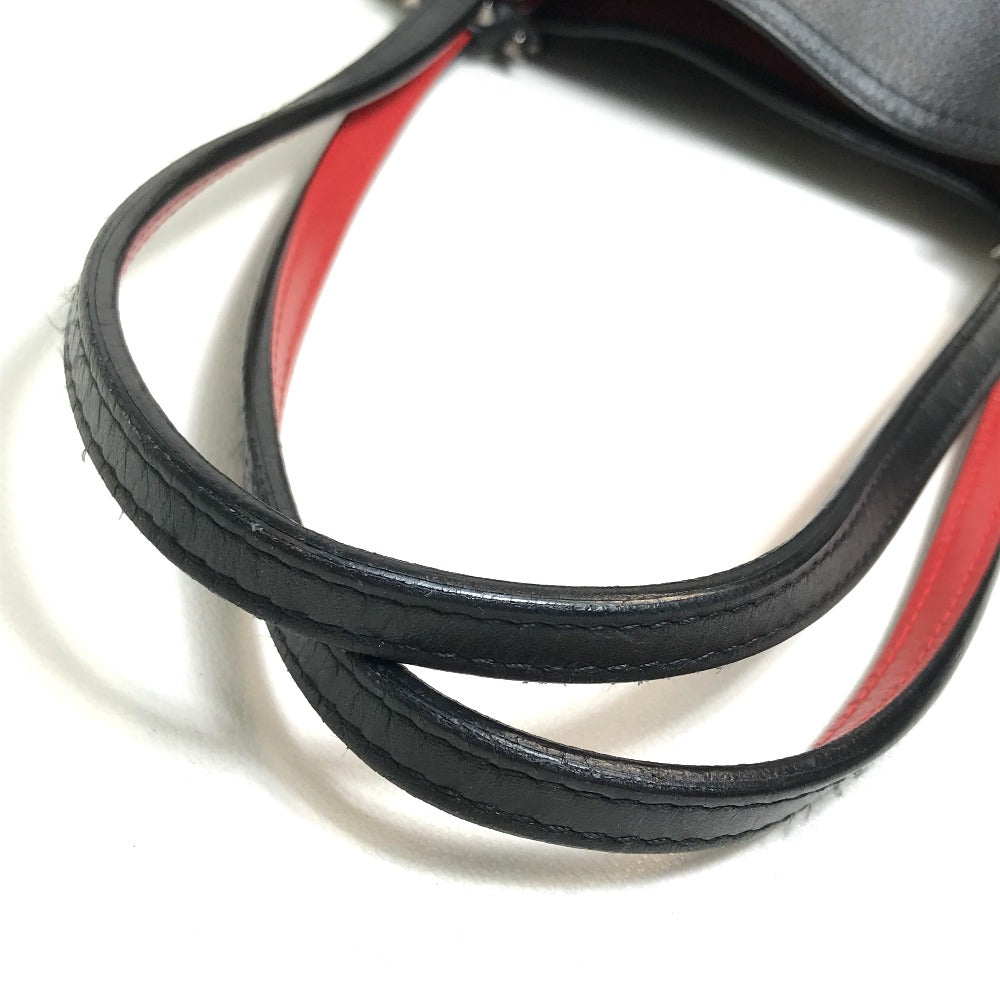 Christian Louboutin Tote Bag 1175113 leather Black x red Large Kabata unisex(Unisex) Used Authentic
