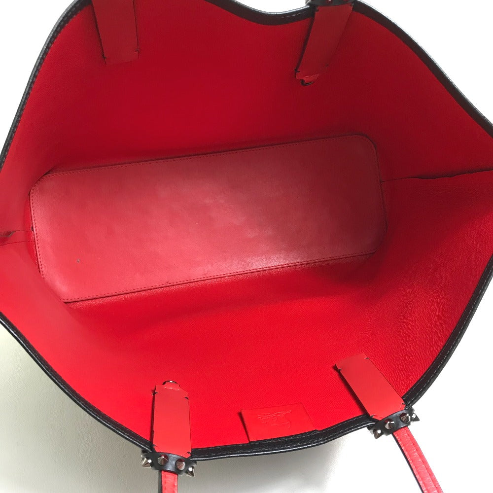 Christian Louboutin Tote Bag 1175113 leather Black x red Large Kabata unisex(Unisex) Used Authentic