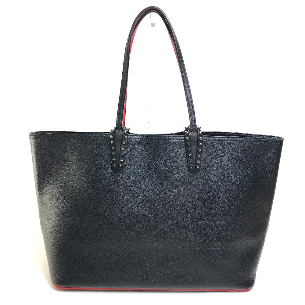 Christian Louboutin Tote Bag 1175113 leather Black x red Large Kabata unisex(Unisex) Used Authentic