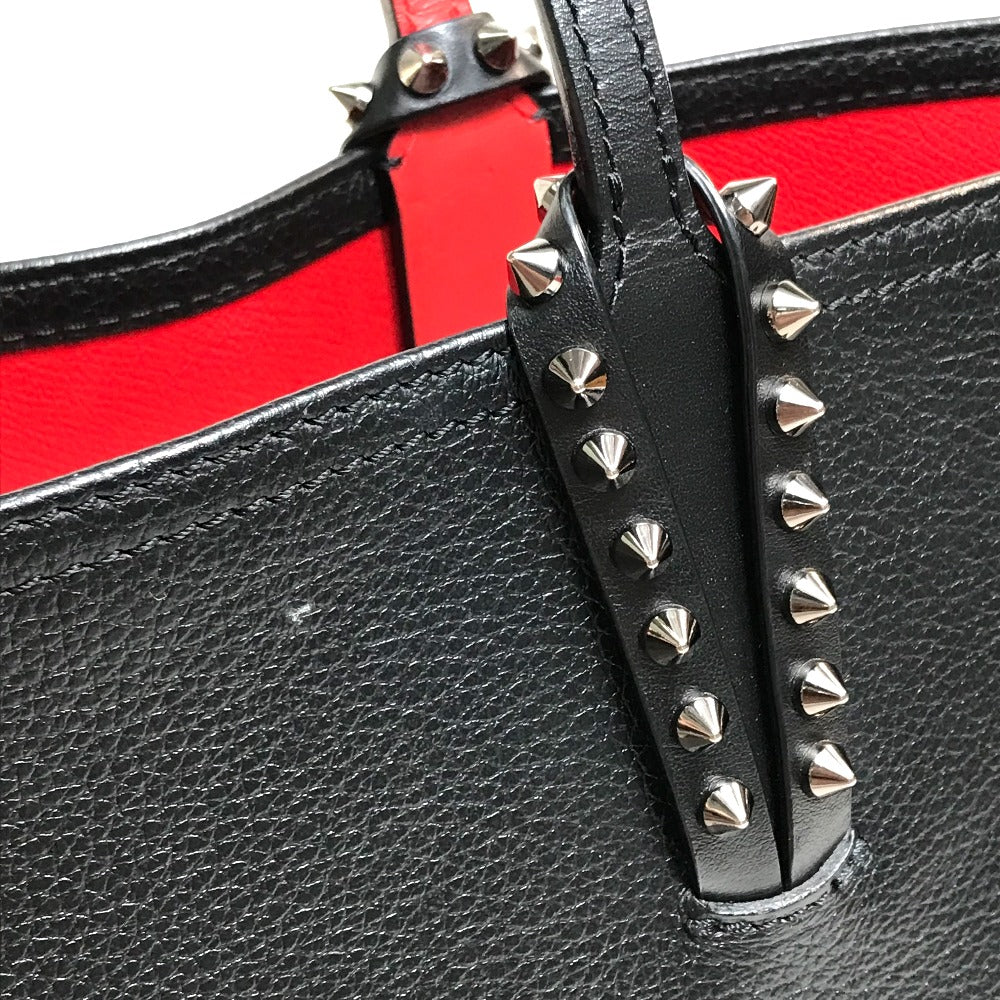 Christian Louboutin Tote Bag 1175113 leather Black x red Large Kabata unisex(Unisex) Used Authentic