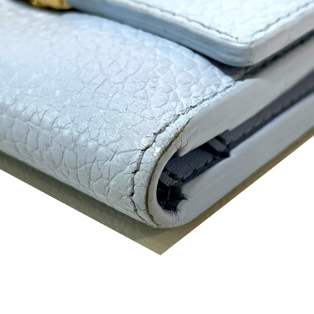 LOUIS VUITTON Trifold wallet M69061 Taurillon Clemence Leather Japan limited Portefeuille Capucines XS Women Used Authentic