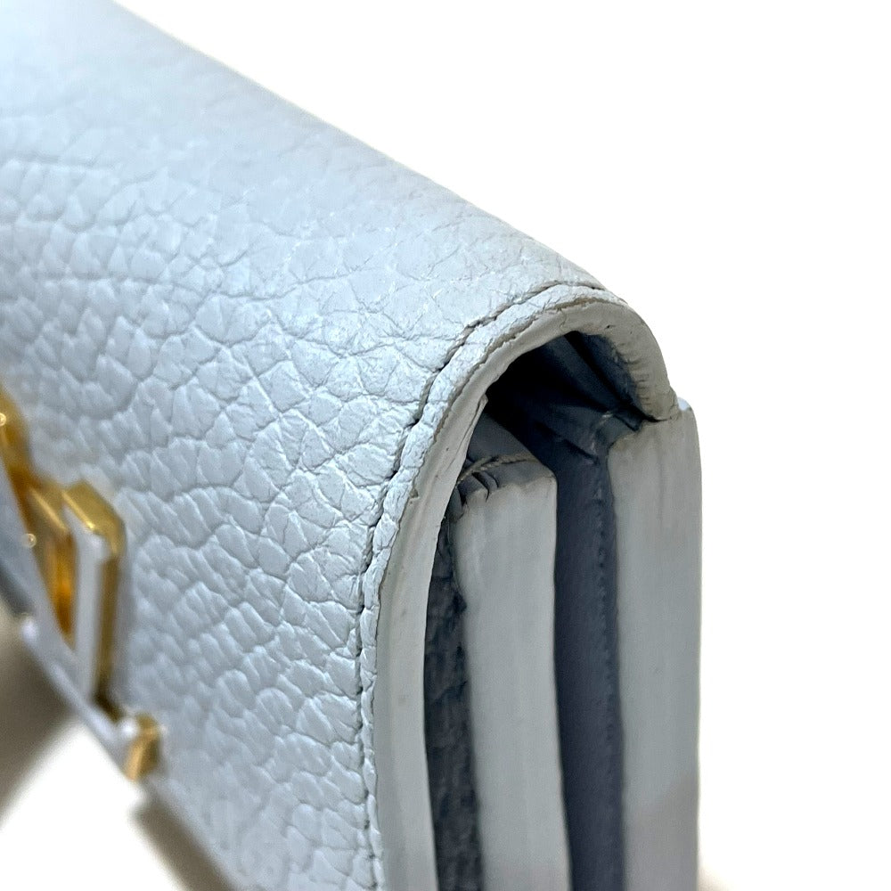 LOUIS VUITTON Trifold wallet M69061 Taurillon Clemence Leather Japan limited Portefeuille Capucines XS Women Used Authentic