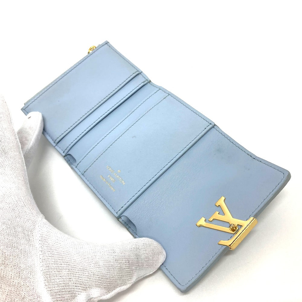 LOUIS VUITTON Trifold wallet M69061 Taurillon Clemence Leather Japan limited Portefeuille Capucines XS Women Used Authentic