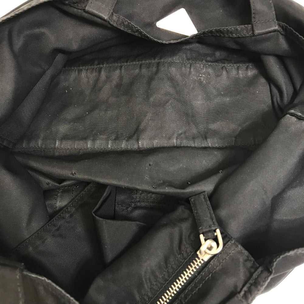 PRADA Tote Bag VA0484 Nylon black rocket Women Used Authentic