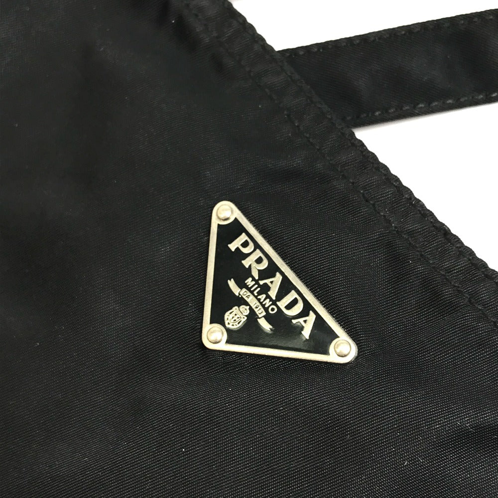 PRADA Tote Bag VA0484 Nylon black rocket Women Used Authentic