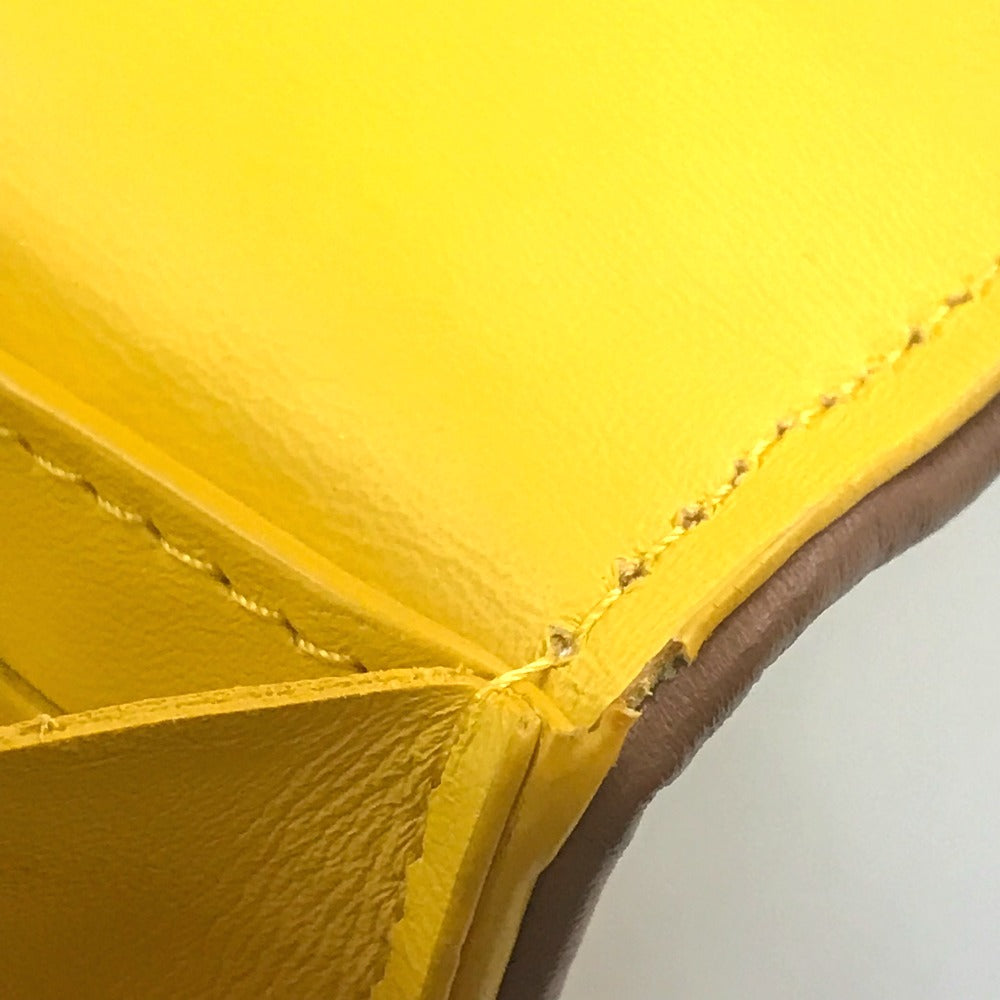 LOUIS VUITTON Long Wallet Purse M80416 Canvas / leather Yellow type Monogram Portefeuille Capsine unisex(Unisex) Used Authentic