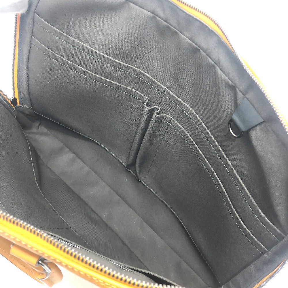 LOUIS VUITTON Business bag N41218 Damier Anfini Leather Yellow type Anfini Handbag Women Used Authentic