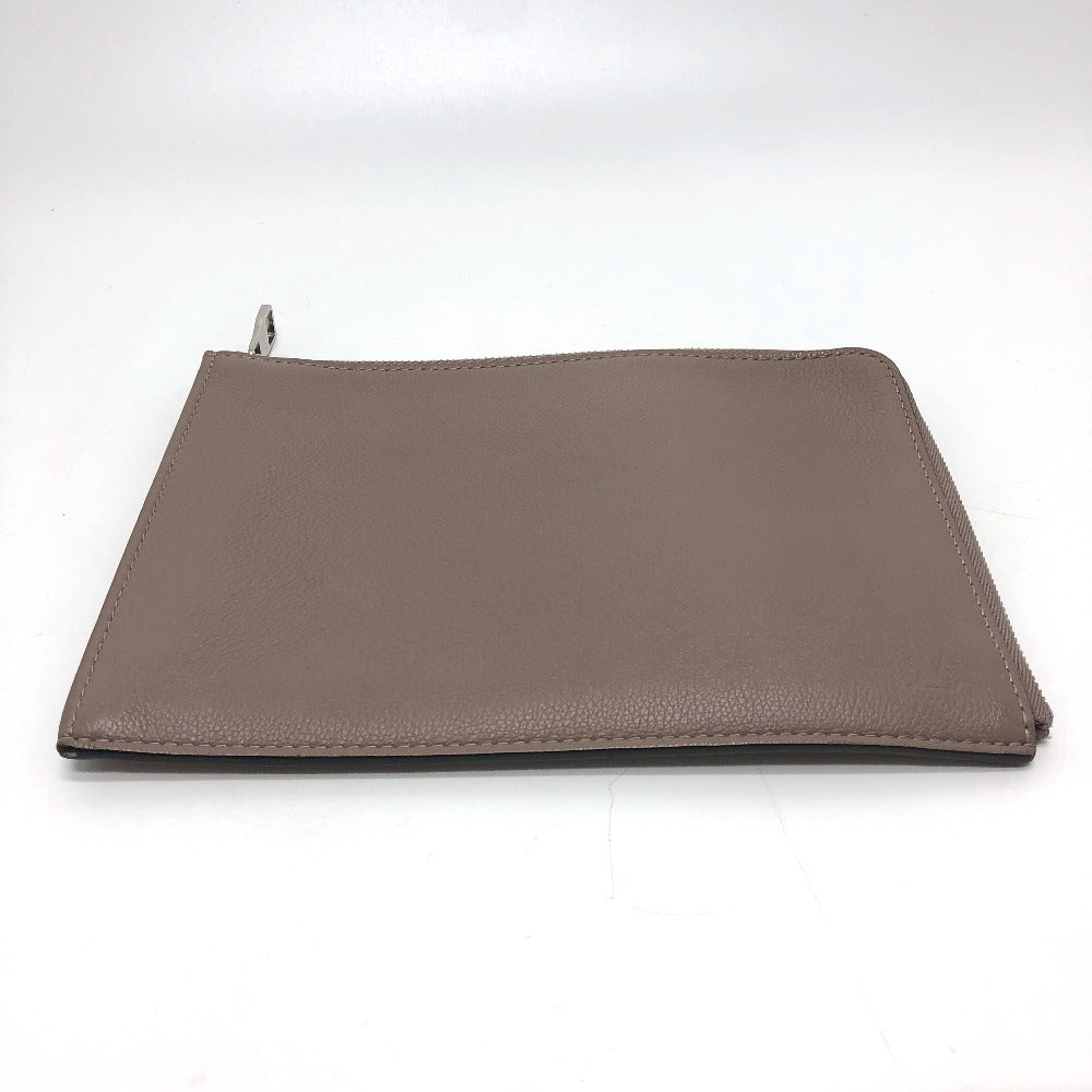 LOUIS VUITTON Clutch bag R99760 Taurillon Clemence Brown L-shaped fastener Pochette Jules PM Women Used Authentic