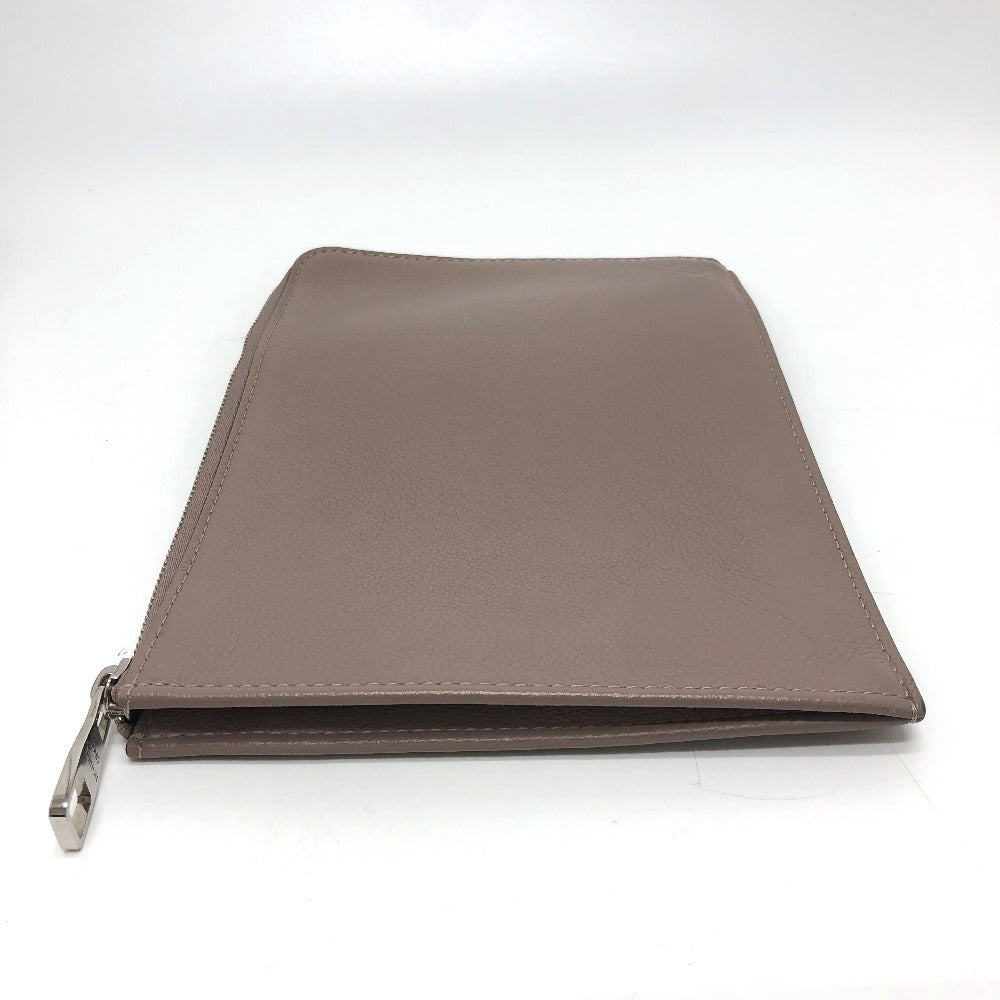 LOUIS VUITTON Clutch bag R99760 Taurillon Clemence Brown L-shaped fastener Pochette Jules PM Women Used Authentic