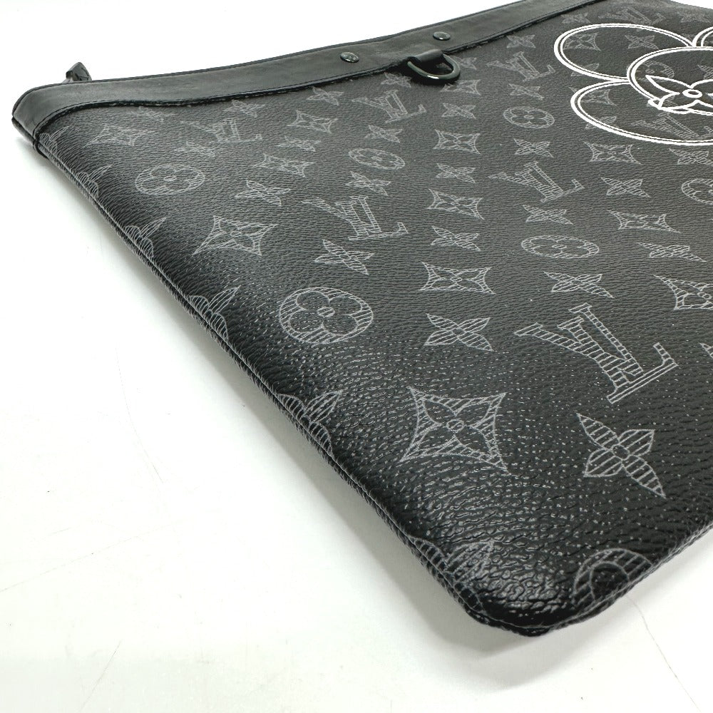 LOUIS VUITTON Clutch bag M52904 Monogram Eclipse Canvas black Bag Monogram Eclipse Pochette Apollo Vivienne mens Used Authentic