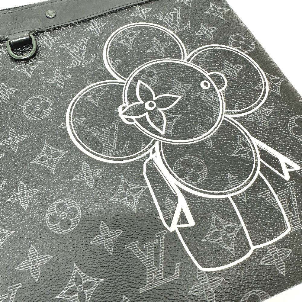 LOUIS VUITTON Clutch bag M52904 Monogram Eclipse Canvas black Bag Monogram Eclipse Pochette Apollo Vivienne mens Used Authentic