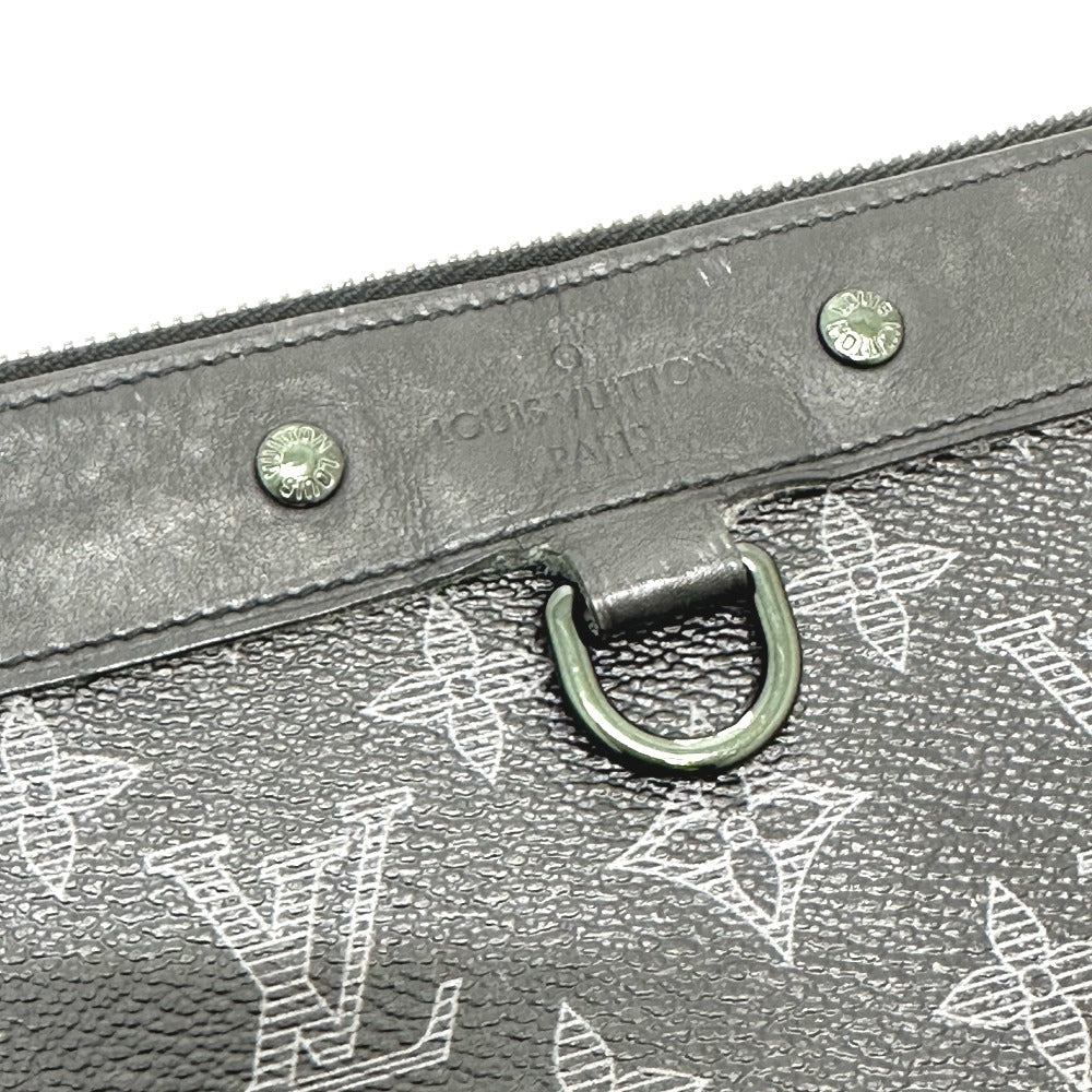 LOUIS VUITTON Clutch bag M52904 Monogram Eclipse Canvas black Bag Monogram Eclipse Pochette Apollo Vivienne mens Used Authentic