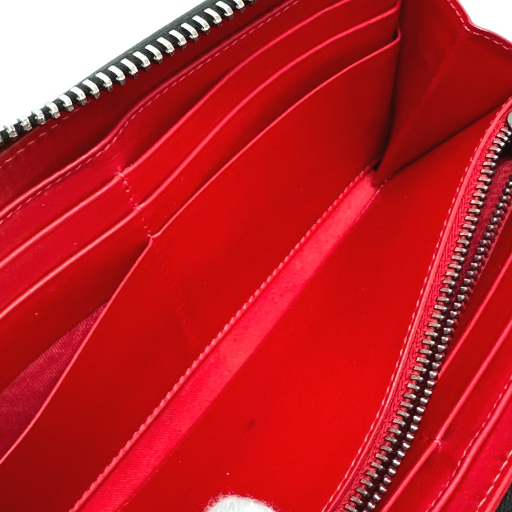 Christian Louboutin Long Wallet Purse leather black Panettone Spike studs mens Used Authentic