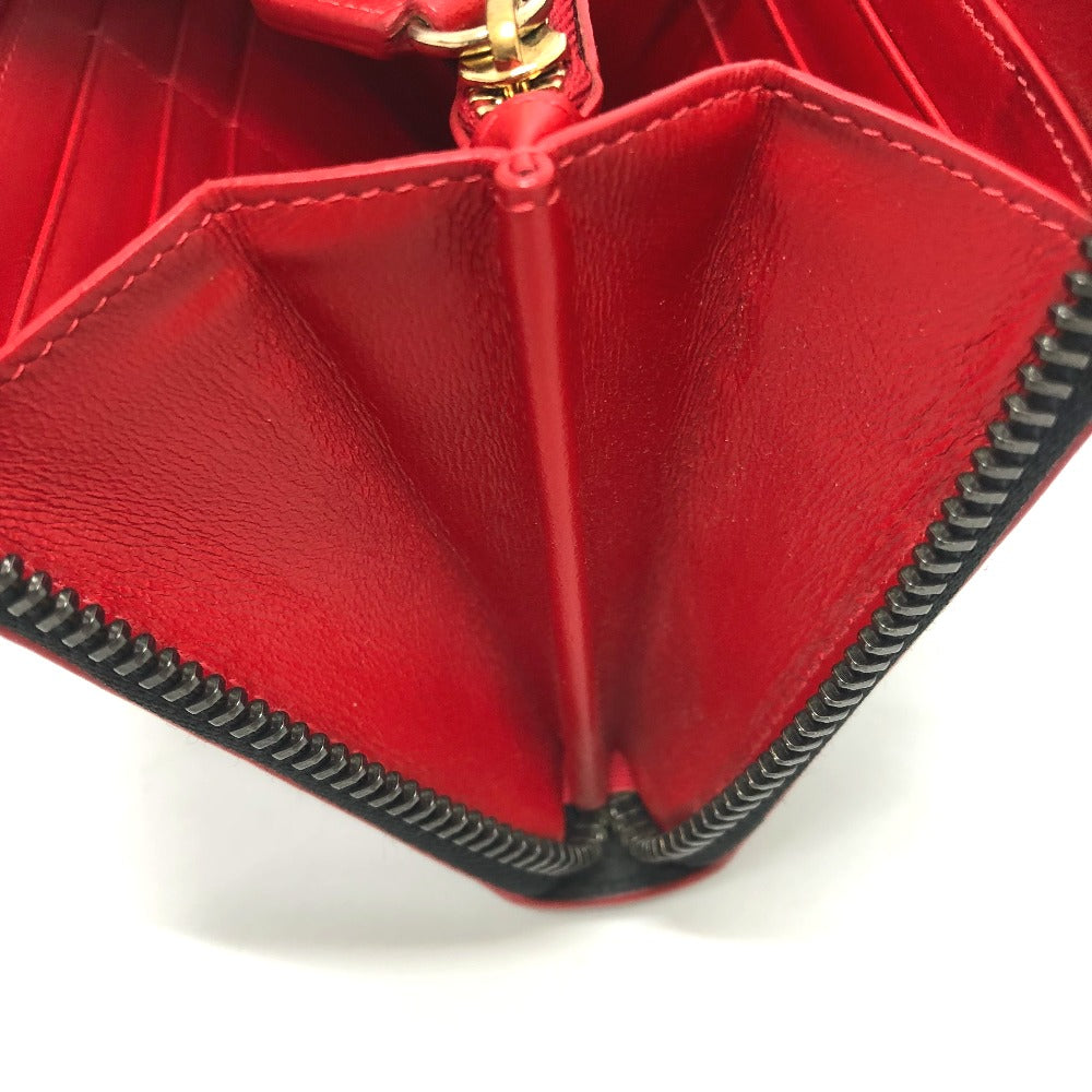 Christian Louboutin Long Wallet Purse leather black Panettone Spike studs mens Used Authentic