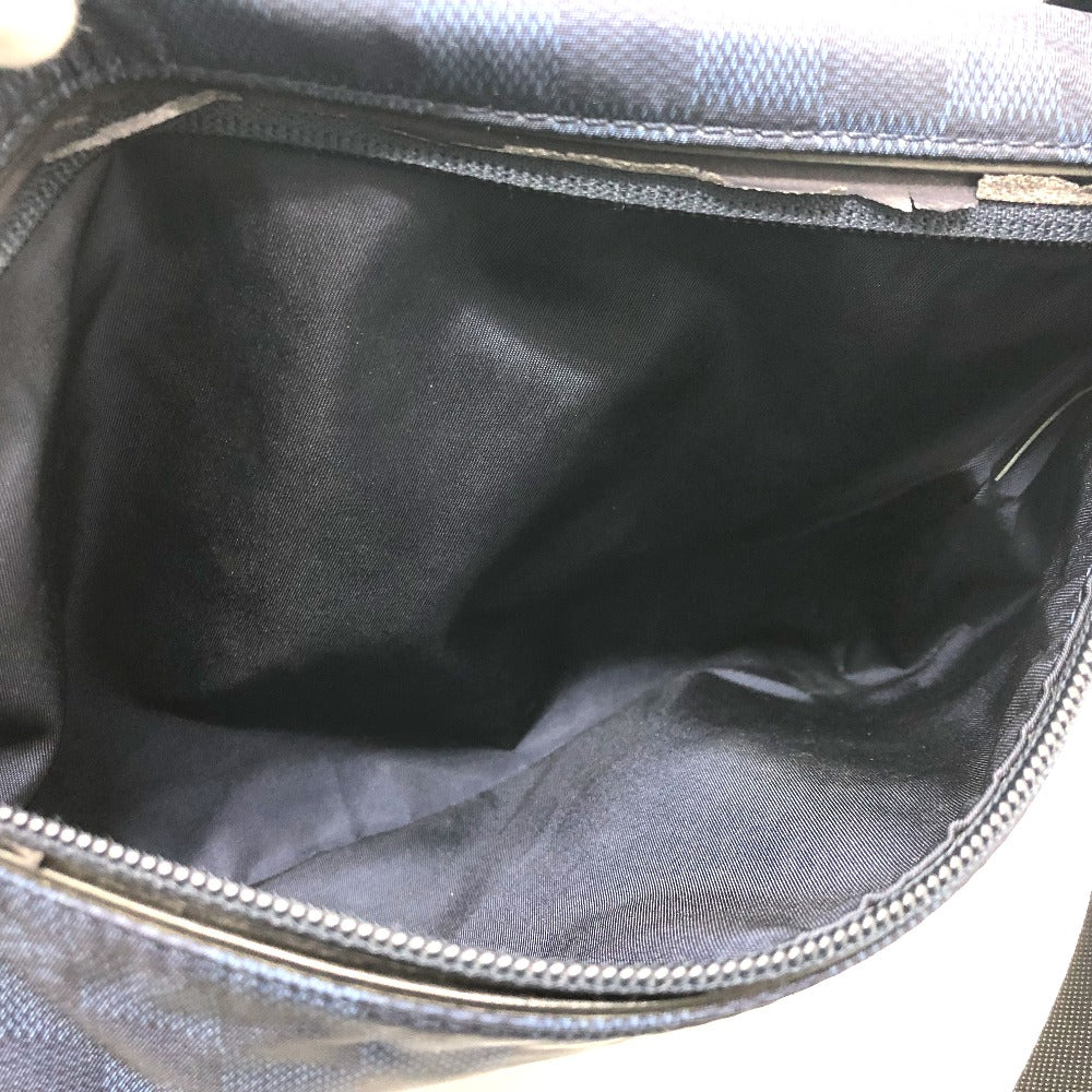 LOUIS VUITTON Shoulder Bag N41251 Nylon Navy Damier Challenge Alize Vuitton Cup mens Used Authentic