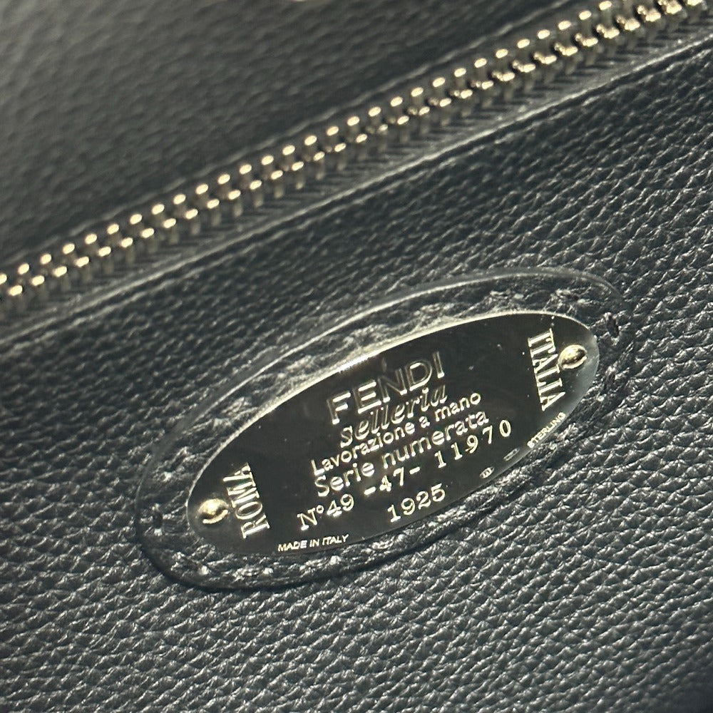 FENDI Business bag 7VA406 leather Blue type Selleria Monster Iconic Peek-a-boo fit unisex(Unisex) Used Authentic