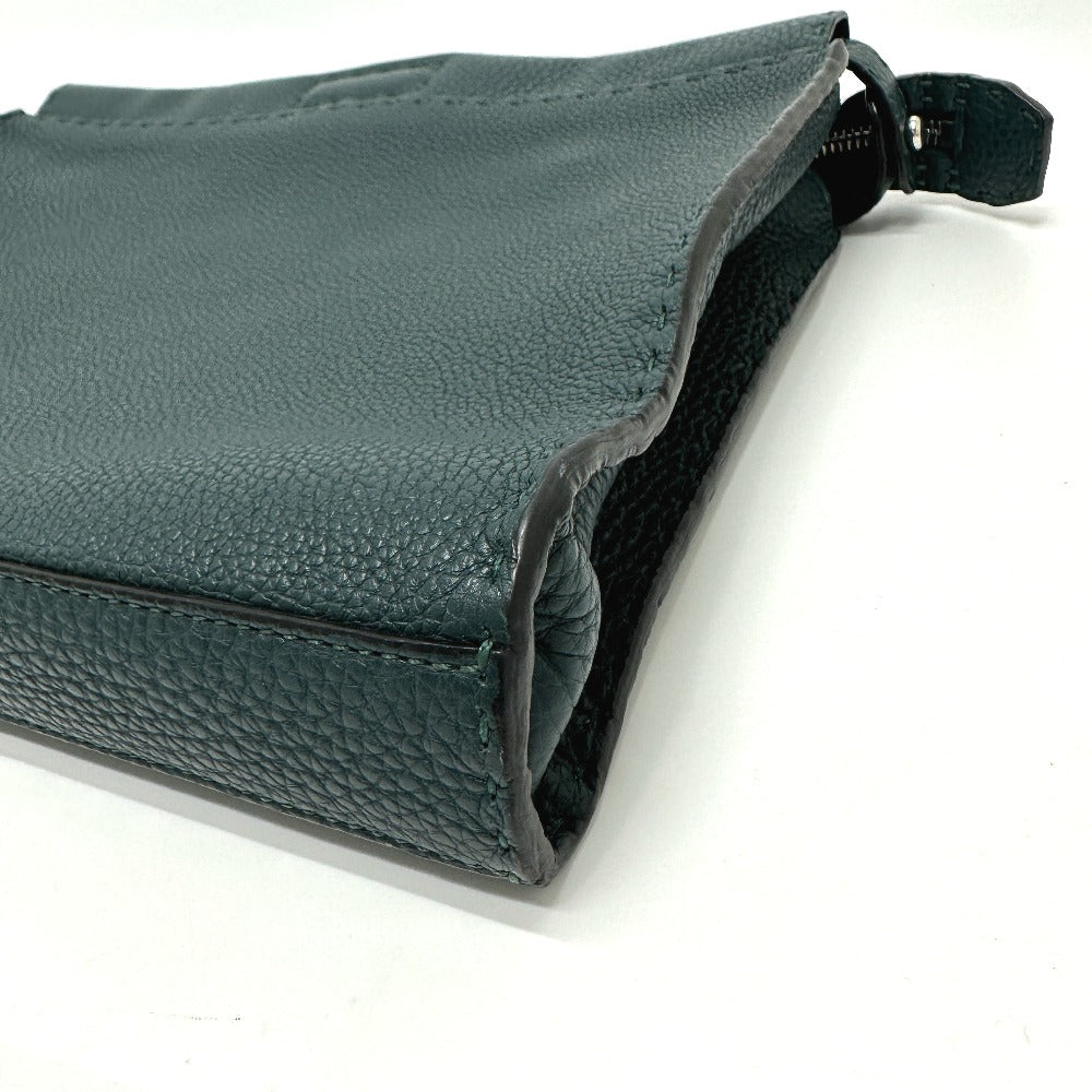 FENDI Business bag 7VA406 leather Blue type Selleria Monster Iconic Peek-a-boo fit unisex(Unisex) Used Authentic