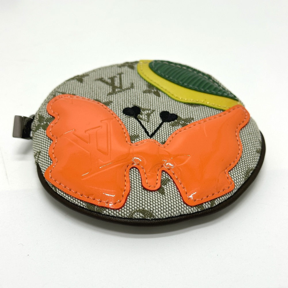 LOUIS VUITTON Coin case M92271 Monogram mini canvas khaki Monogram mini Comte Dufe Portomonay Long Women Used Authentic
