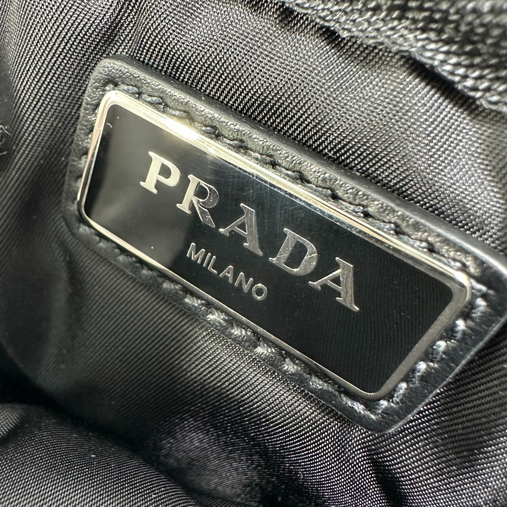 PRADA Pouch 2NA026 Nylon Red Triangle logo plate TESSUTO SOFT mens Used Authentic
