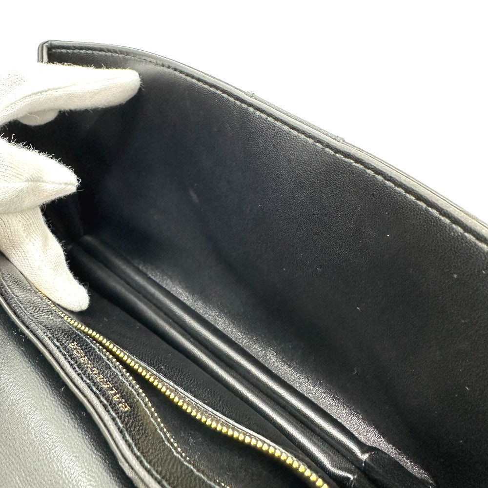 BALENCIAGA Shoulder Bag 580161 Nylon,leather black logo SHIFT BAG M Women Used Authentic