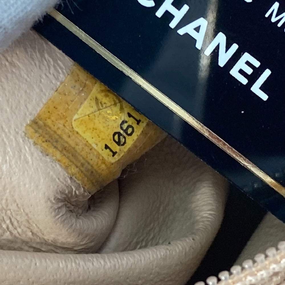 CHANEL Shoulder Bag A31405 leather Champagne Gold CC COCO Mark Mini Boston Duffel bag Luxury line Women Used Authentic
