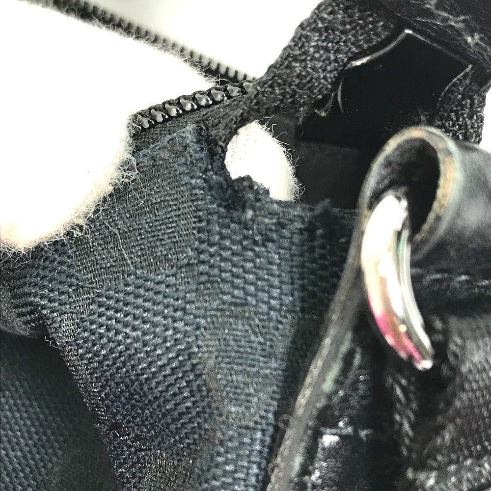 GUCCI Shoulder Bag 145857 GG canvas black GG Women Secondhand Authentic