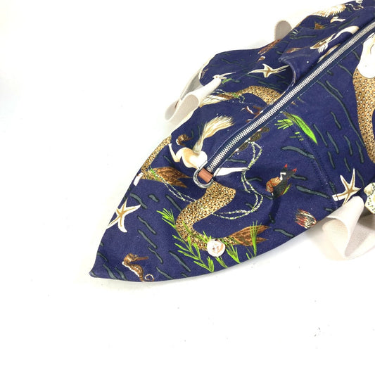 LOEWE Boston Duffel bag canvas blue Paula's Ibiza shark shark