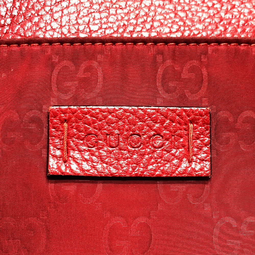 GUCCI Shoulder Bag 510342 Nylon / leather Red GG Women Used Authentic