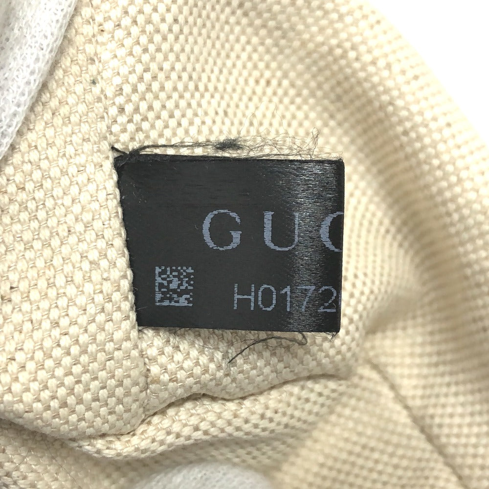 GUCCI Backpack 370833 leather White type Bamboo Backpack Women Used Authentic