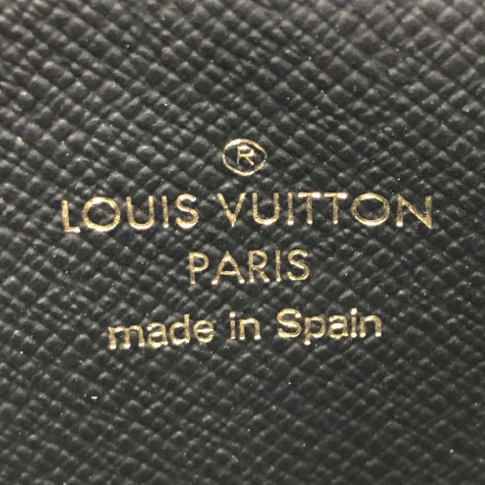 LOUIS VUITTON Pouch M80390 Monogram reverse canvas Brown Card Wallet Monogram reverse Slim perspective Women Used Authentic