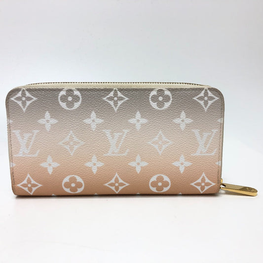 LOUIS VUITTON Long Wallet Purse M80359 Monogram giant canvas Orange type Monogram Giant Zippy wallet Women Used Authentic
