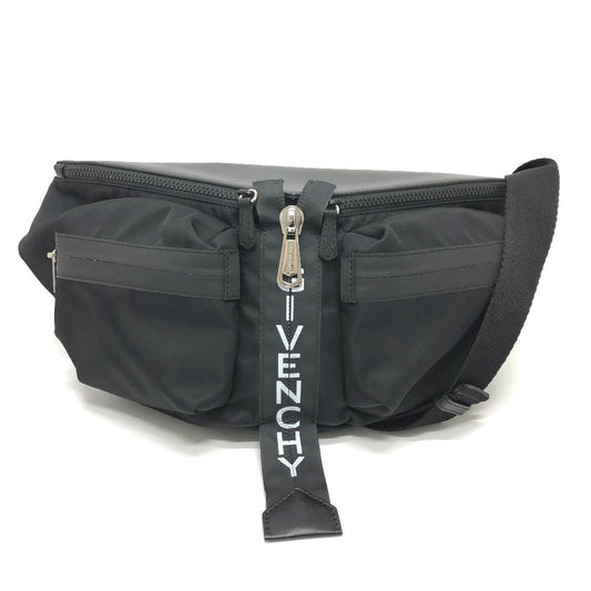 GIVENCHY Sling bag Nylon / leather black logo Waist bag