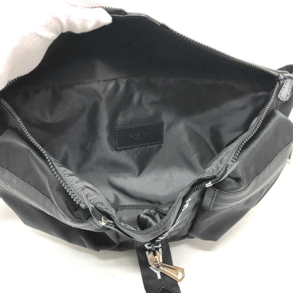 GIVENCHY Sling bag Nylon / leather black logo Waist bag