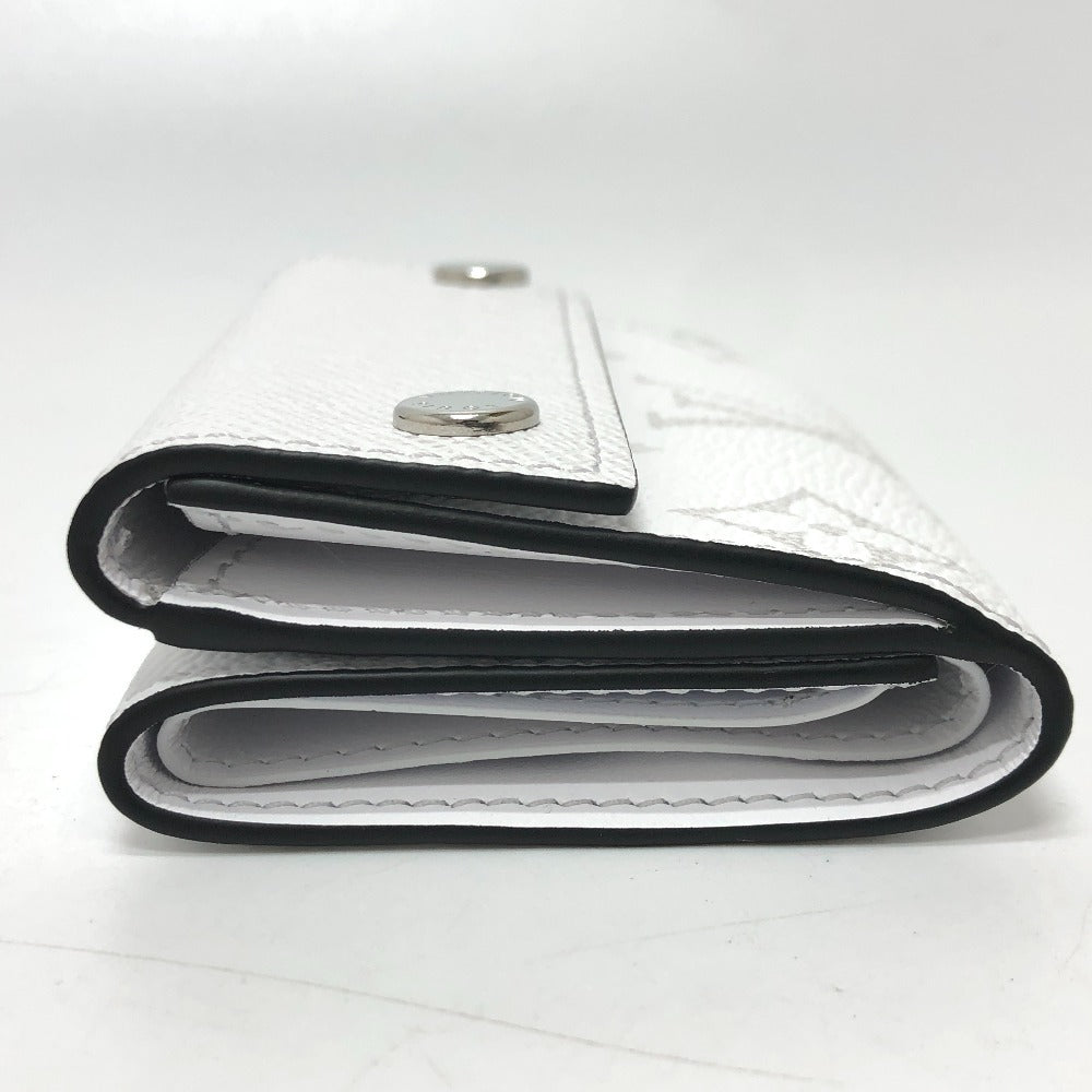 LOUIS VUITTON Trifold wallet M30899 leather white Wallet Compact Wallet Tiger Lama Monogram Discovery compact wallet mens Used Authentic