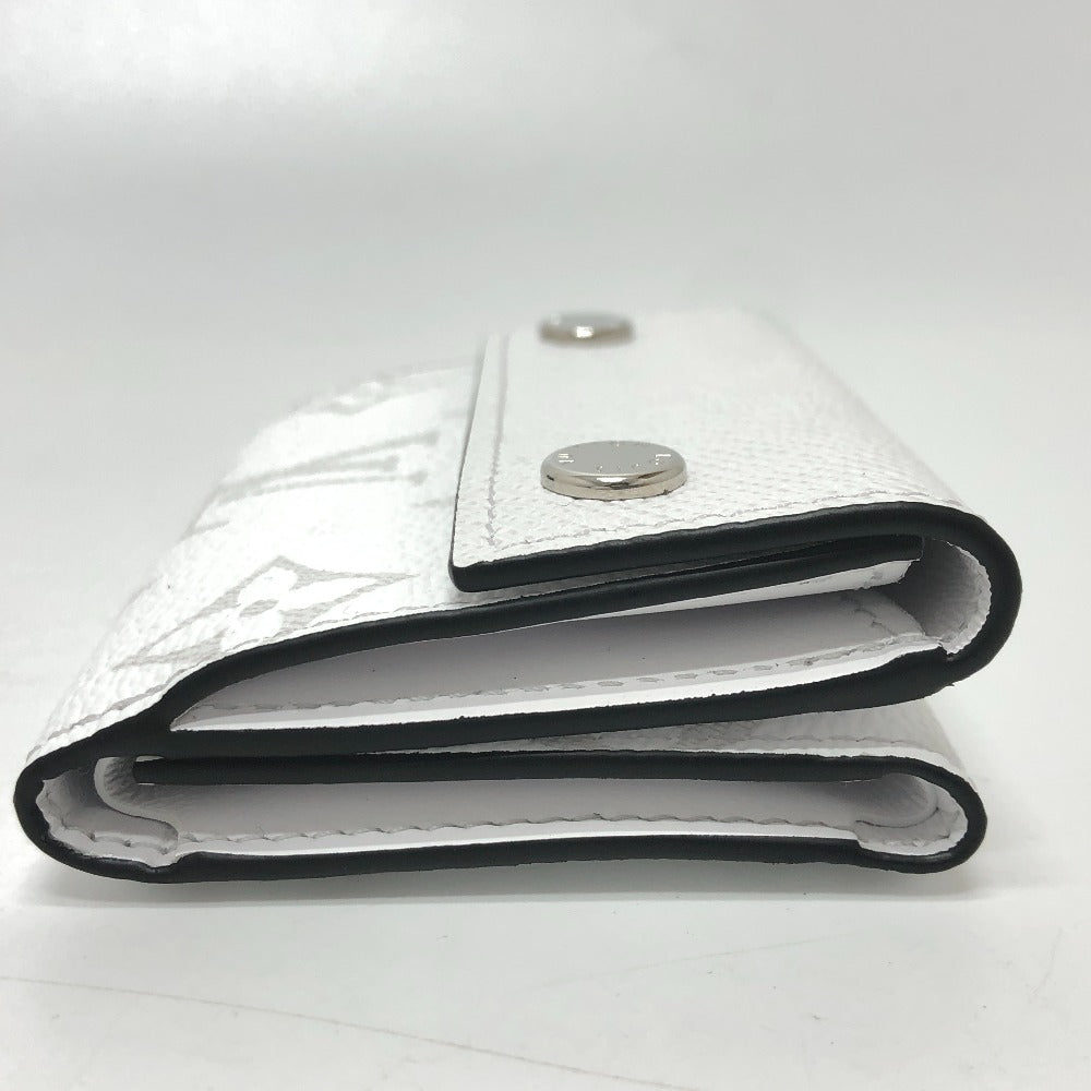 LOUIS VUITTON Trifold wallet M30899 leather white Wallet Compact Wallet Tiger Lama Monogram Discovery compact wallet mens Used Authentic