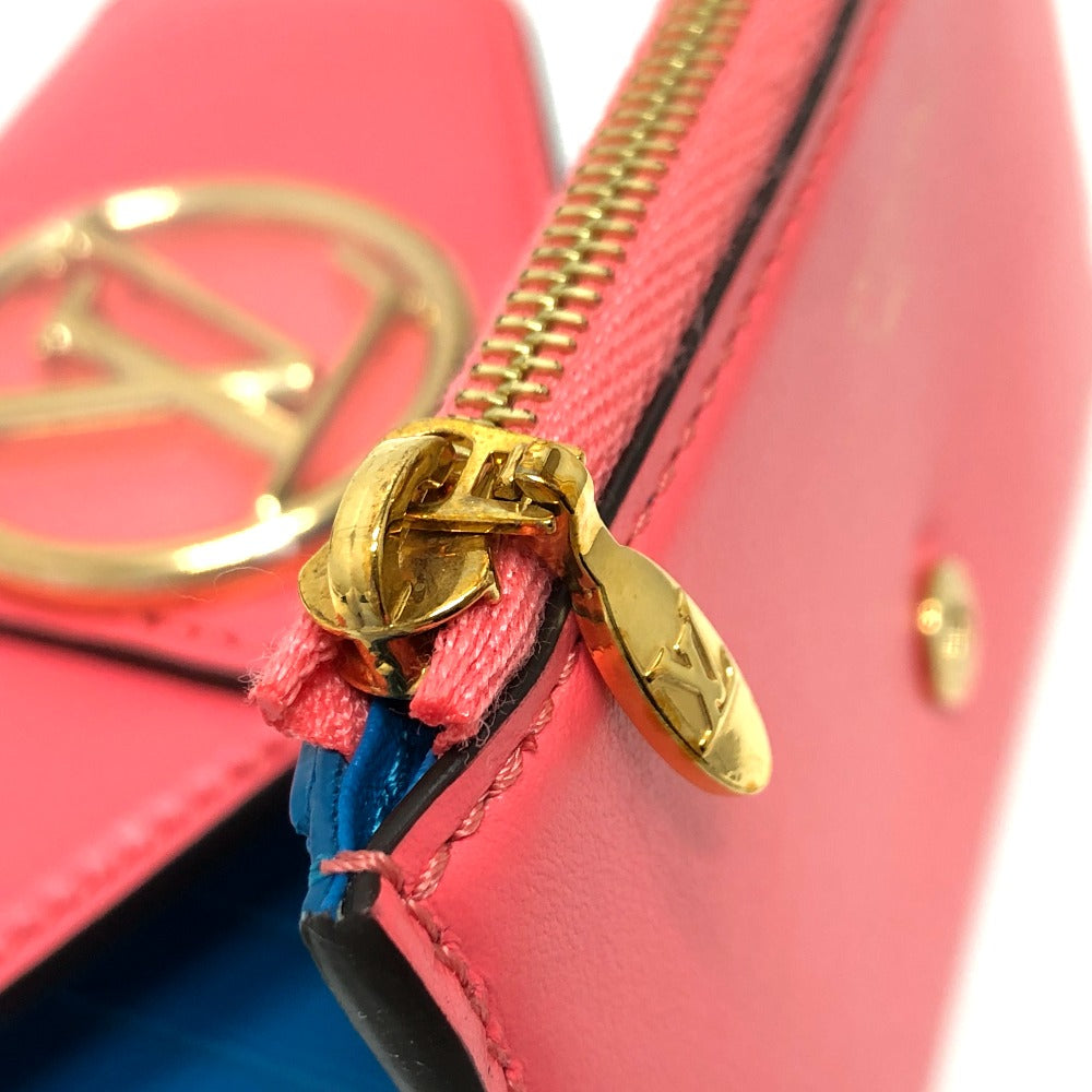 LOUIS VUITTON Trifold wallet M69177 leather pink LV circle Portefeuille LV Pont Neuf Compact