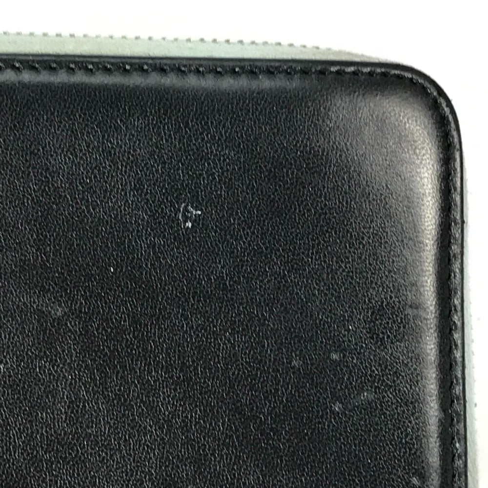 CHANEL Long Wallet Purse leather black airline triple coco Long wallet Women Used Authentic
