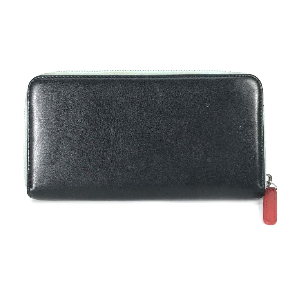 CHANEL Long Wallet Purse leather black airline triple coco Long wallet Women Used Authentic