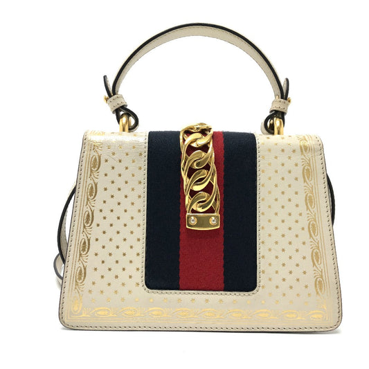 GUCCI Shoulder Bag 470270 leather white Silvi Women Used Authentic