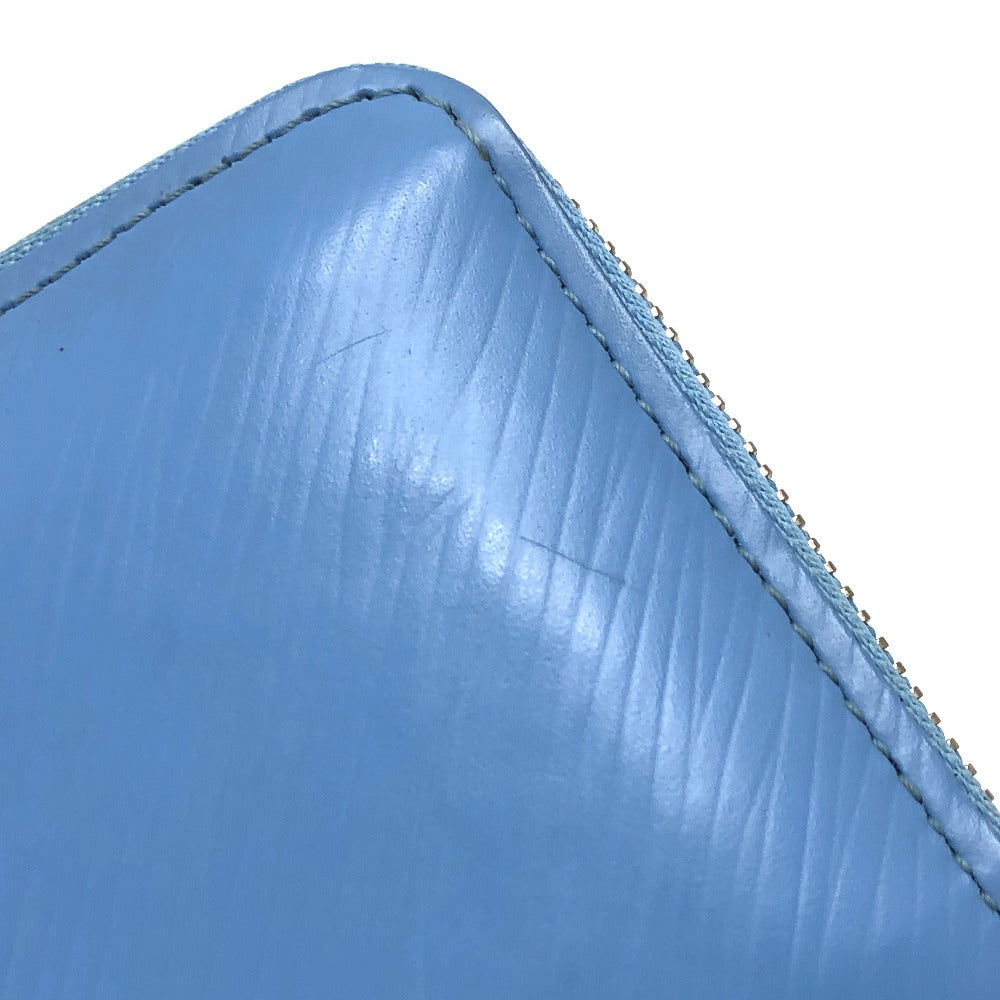 LOUIS VUITTON Coin case Epi Leather blue Epi Zippy coin purse Women Used Authentic