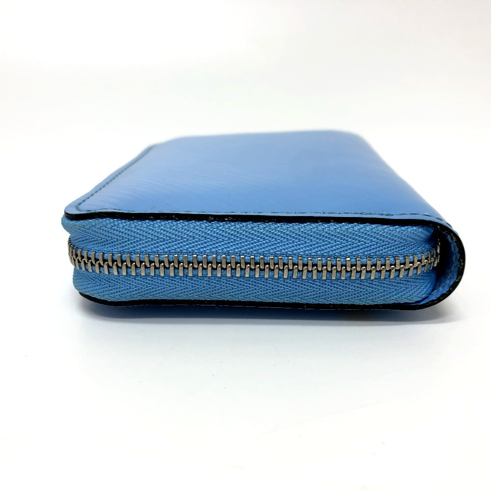 LOUIS VUITTON Coin case Epi Leather blue Epi Zippy coin purse Women Used Authentic