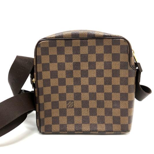 LOUIS VUITTON Shoulder Bag N41442 Damier canvas Brown Damier Olaf PM Women Used Authentic