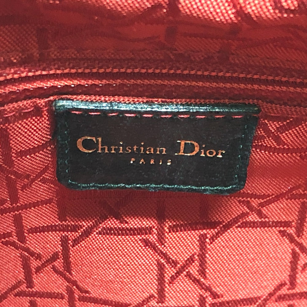 Dior Handbag Leather / suede black Lady Dior LADY DIOR Women Used Authentic
