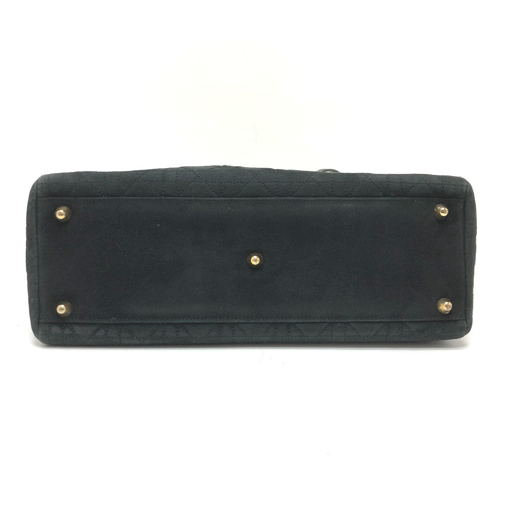 Dior Handbag Leather / suede black Lady Dior LADY DIOR Women Used Authentic