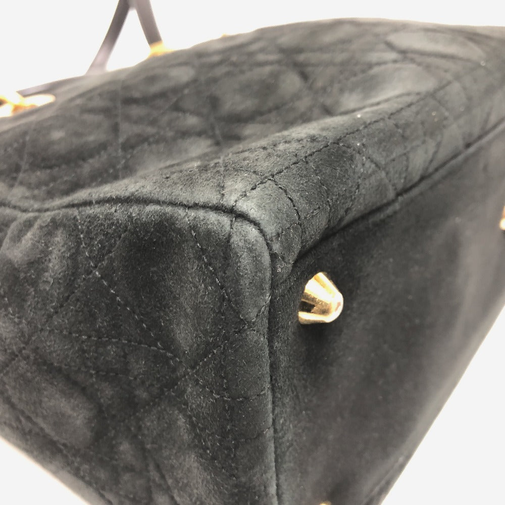 Dior Handbag Leather / suede black Lady Dior LADY DIOR Women Used Authentic