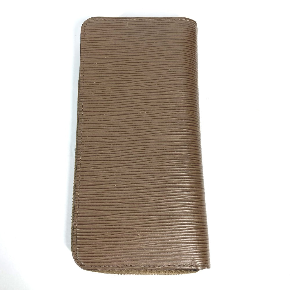 LOUIS VUITTON Long Wallet Purse M60967 Epi Leather Brown Epi Zippy Wallet Vertical mens Used Authentic