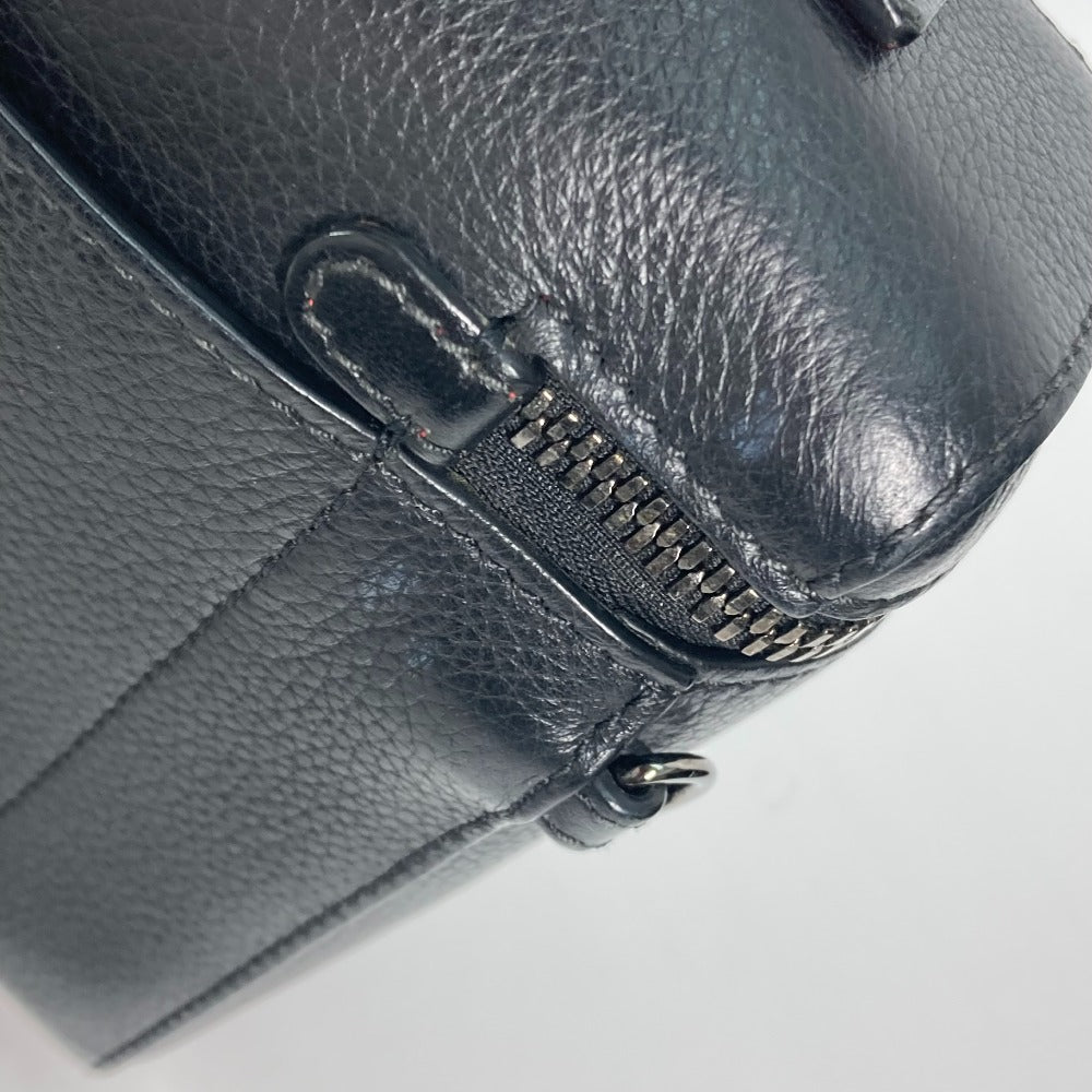 Christian Louboutin Handbag leather black Studded red sole millet logo