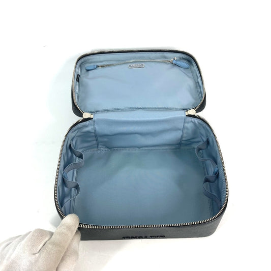 PRADA Handbag 1NJ003 saffiano leather black Bags, makeup boxes, makeup pouches Vanity bag Women Used Authentic