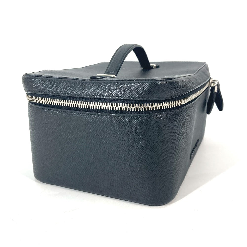 PRADA Handbag 1NJ003 saffiano leather black Bags, makeup boxes, makeup pouches Vanity bag Women Used Authentic